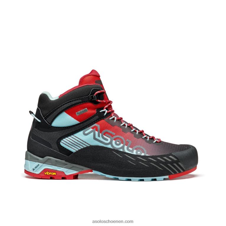 Asolo eldo mid gv vrouwen RRT08139 celadon/poppy rood