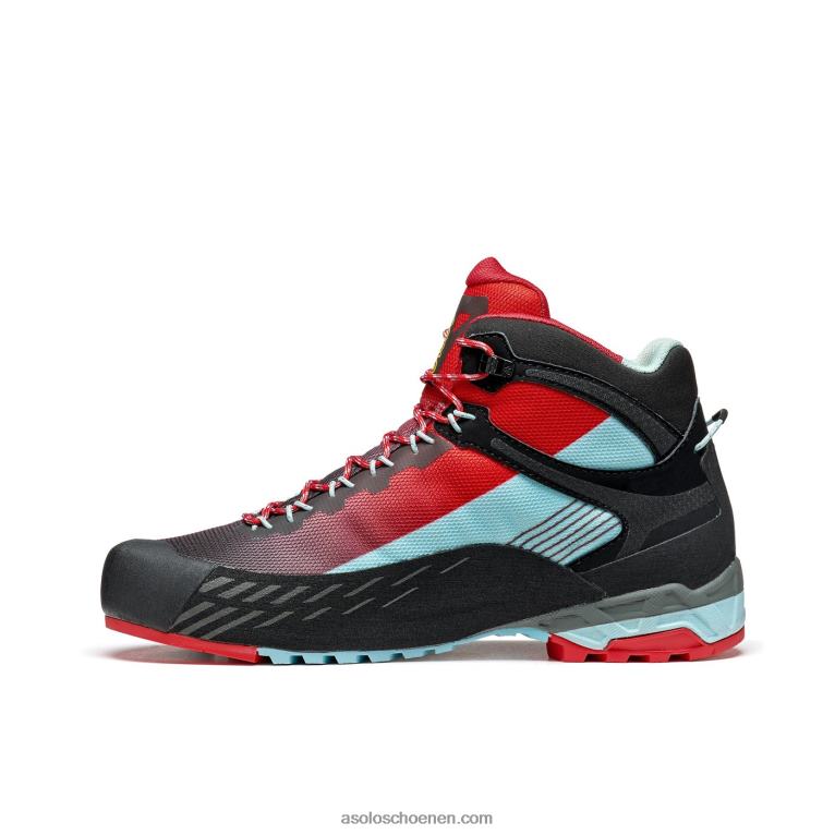 Asolo eldo mid gv vrouwen RRT08139 celadon/poppy rood